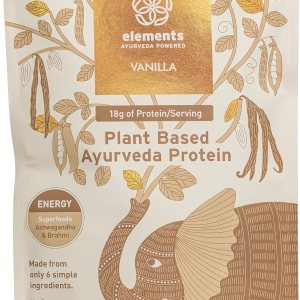 Elements Polvo de proteína de vainilla vegana a base de plantas, batido sustitutivo de comidas hecho de guisantes amarillos orgánicos puros y polvo Elements Polvo de proteína de vainilla vegana a base de plantas, batido sustitutivo de comidas hecho de guisantes amarillos orgánicos puros y polvo
