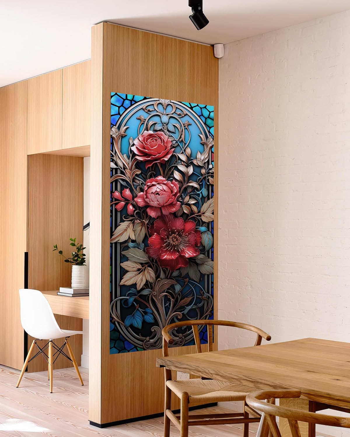 FLFK Calcomanía mural para puerta, adhesivo para puerta, autoadhesivo, extraíble, hermoso papel tapiz para decoración del hogar, 30.3 pulgadas de