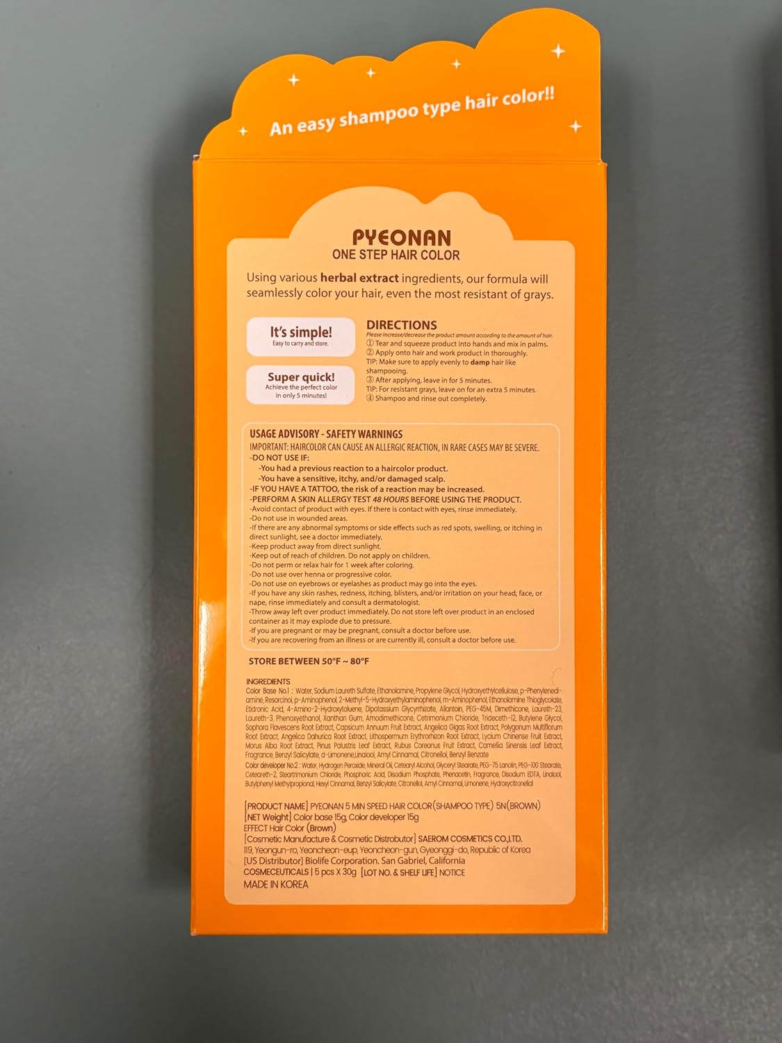 Tinte para cabello oscuro  Tinte permanente para el cabello castaño, productos de coloración instantánea para el cabello, champú de tinte para el