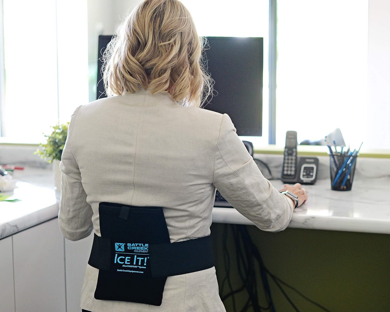 Paquete de hielo para sistema de terapia de frío y calor – Ice It!  MaxCOMFORT (envoltura media (530)) – de Battle Creek Equipment
