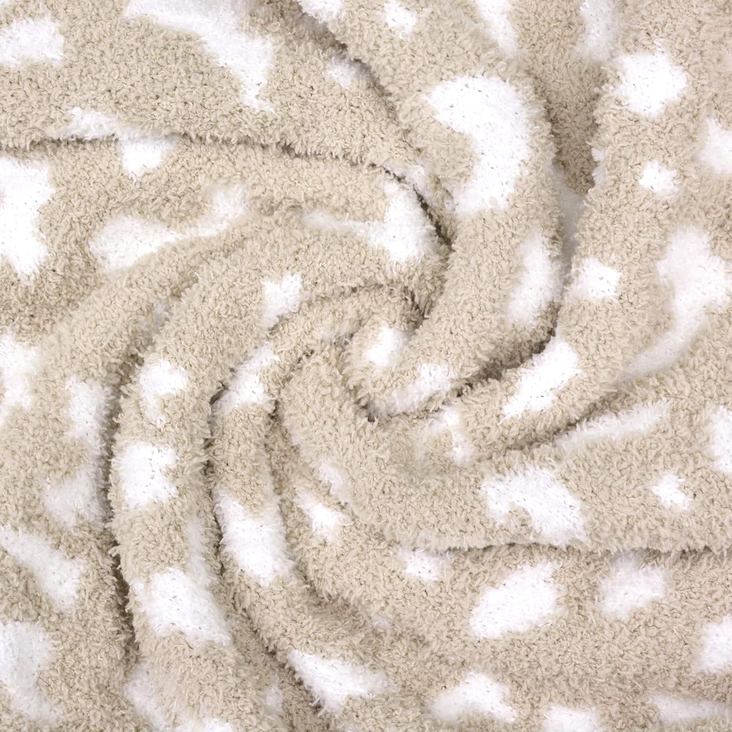 Manta suave para bebé, acogedora manta para recién nacido, leopardo, 30 x 40 pulgadas, guepardo beige