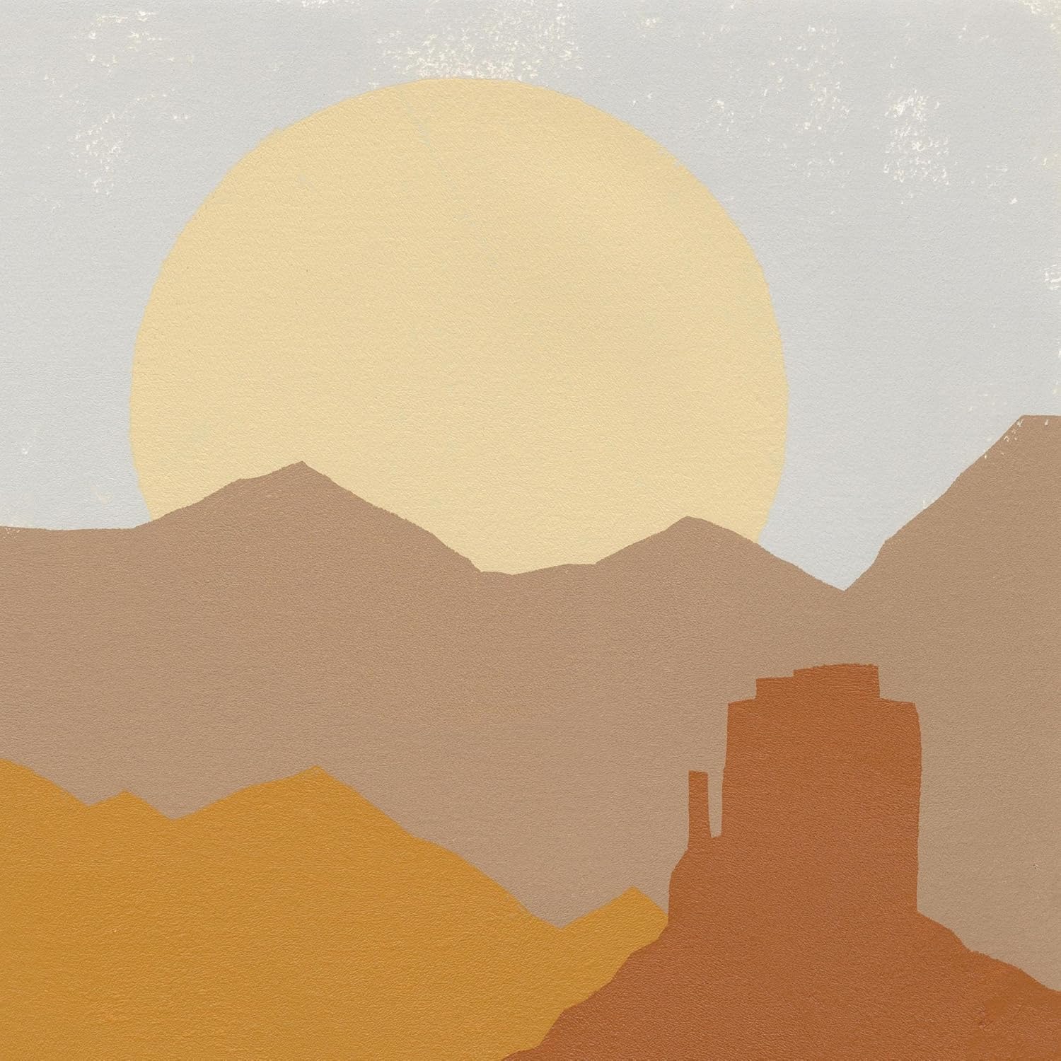 ART.COM Impresión artística para pared Sol del desierto I por Moira Hershey, 16 x 16 pulgadas