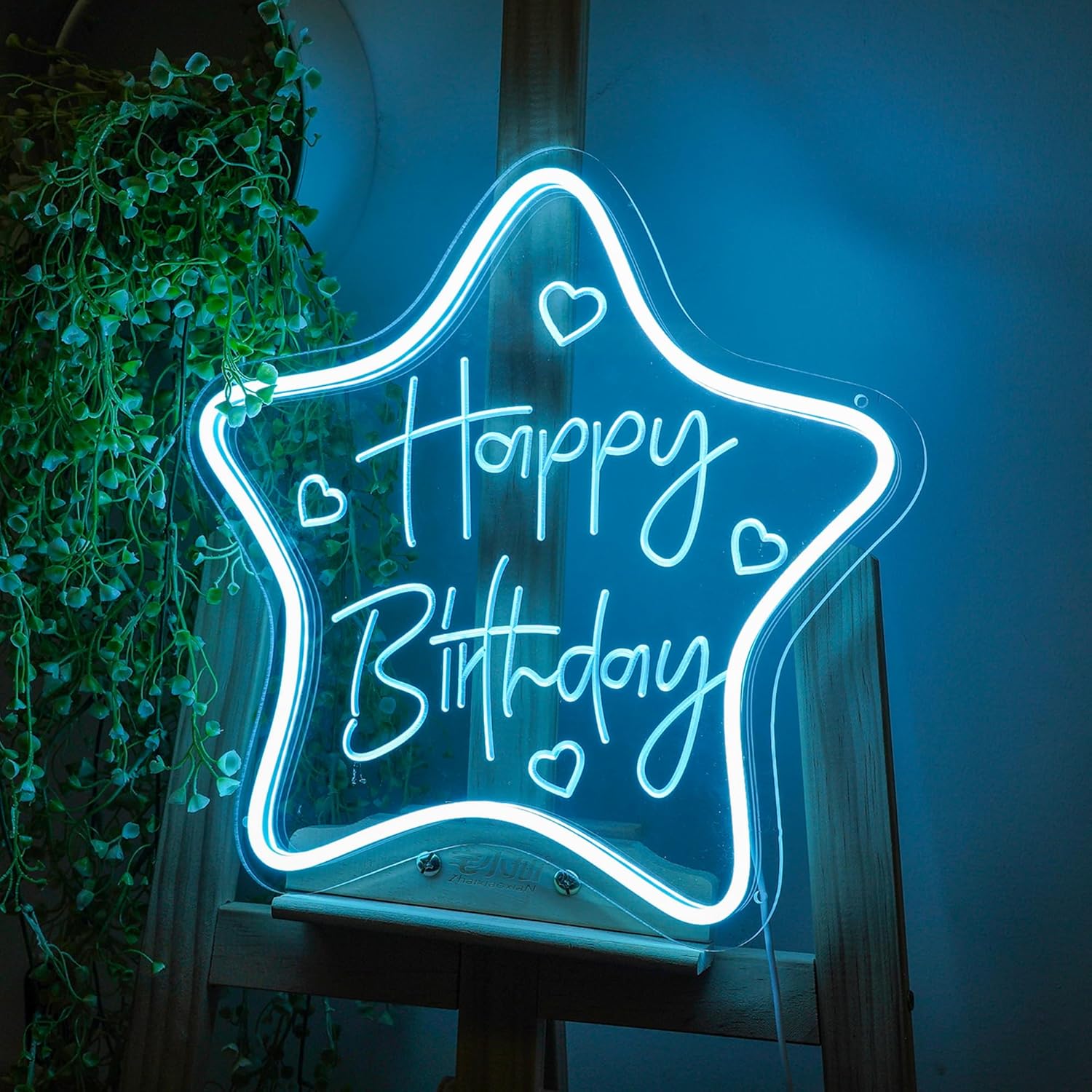 BIOIWGY Letrero de neón para pared USB con estrella y luz de neón, letrero con luz de juego, diseño de tallado de arte 3D, letreros de neón, regalos