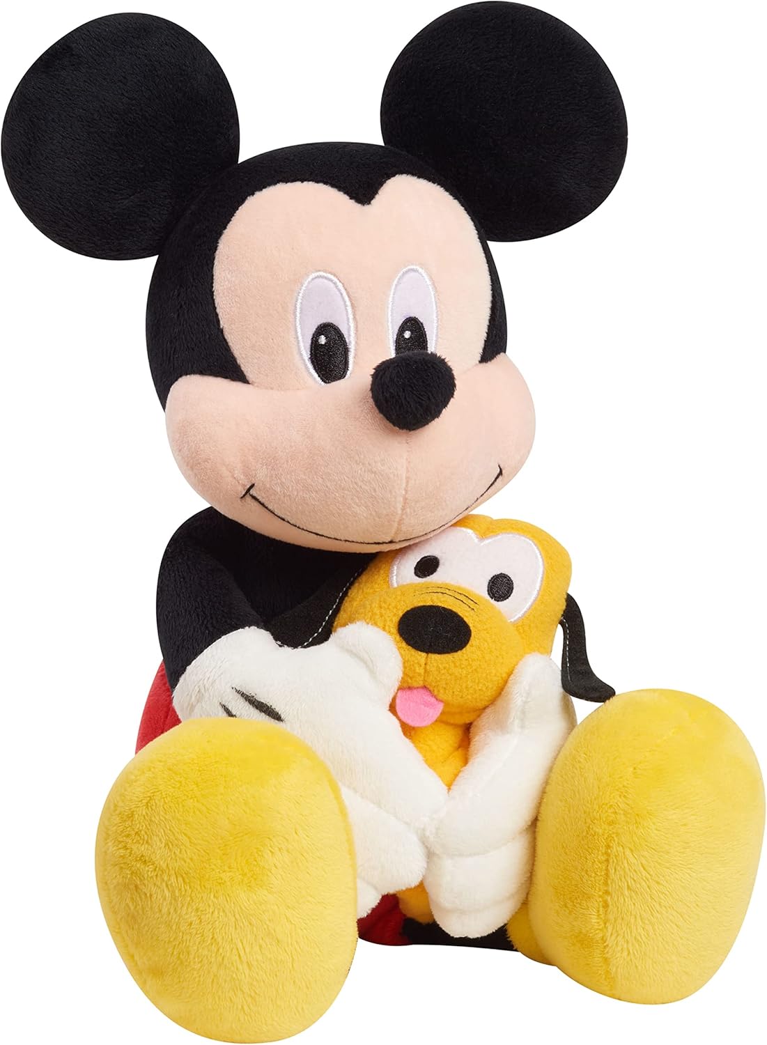 Disney Classics Lil Friends Mickey Mouse y Pluto – Animal de peluche grande de 11.5 pulgadas, juguetes para niños a partir de 2 años Just Play