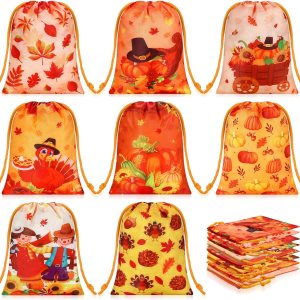 Honoson 24 bolsas de regalo de Acción de Gracias, bolsa de dulces de otoño, bolsas de regalo de Acción de Gracias, bolsas de calabaza, pavo, hojas Honoson 24 bolsas de regalo de Acción de Gracias, bolsa de dulces de otoño, bolsas de regalo de Acción de Gracias, bolsas de calabaza, pavo, hojas
