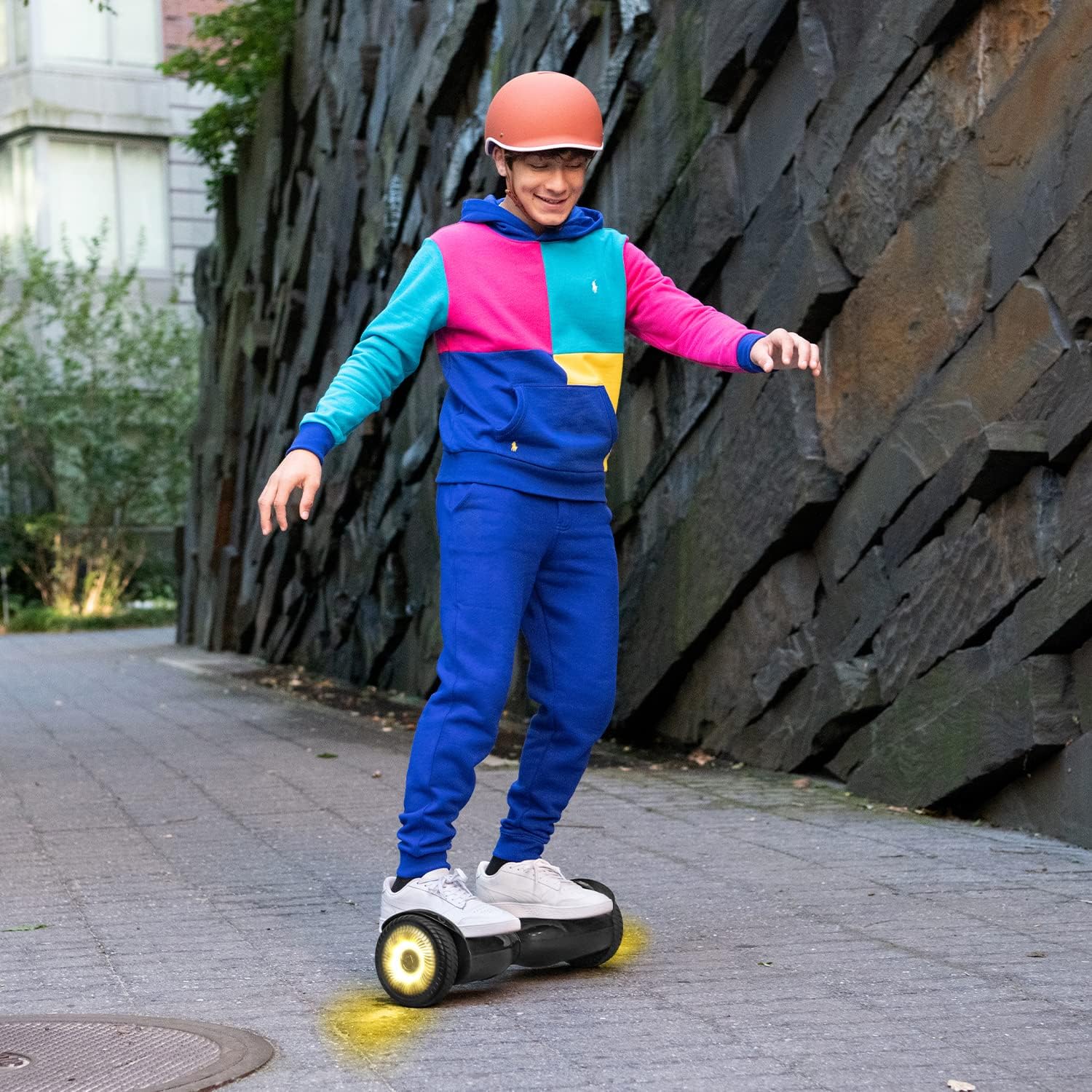 Jetson Hoverboard – Hoverboard Zone con ruedas todoterreno todoterreno – Hoverboard ligero negro con ruedas LED iluminadas – Hoverboard inteligente