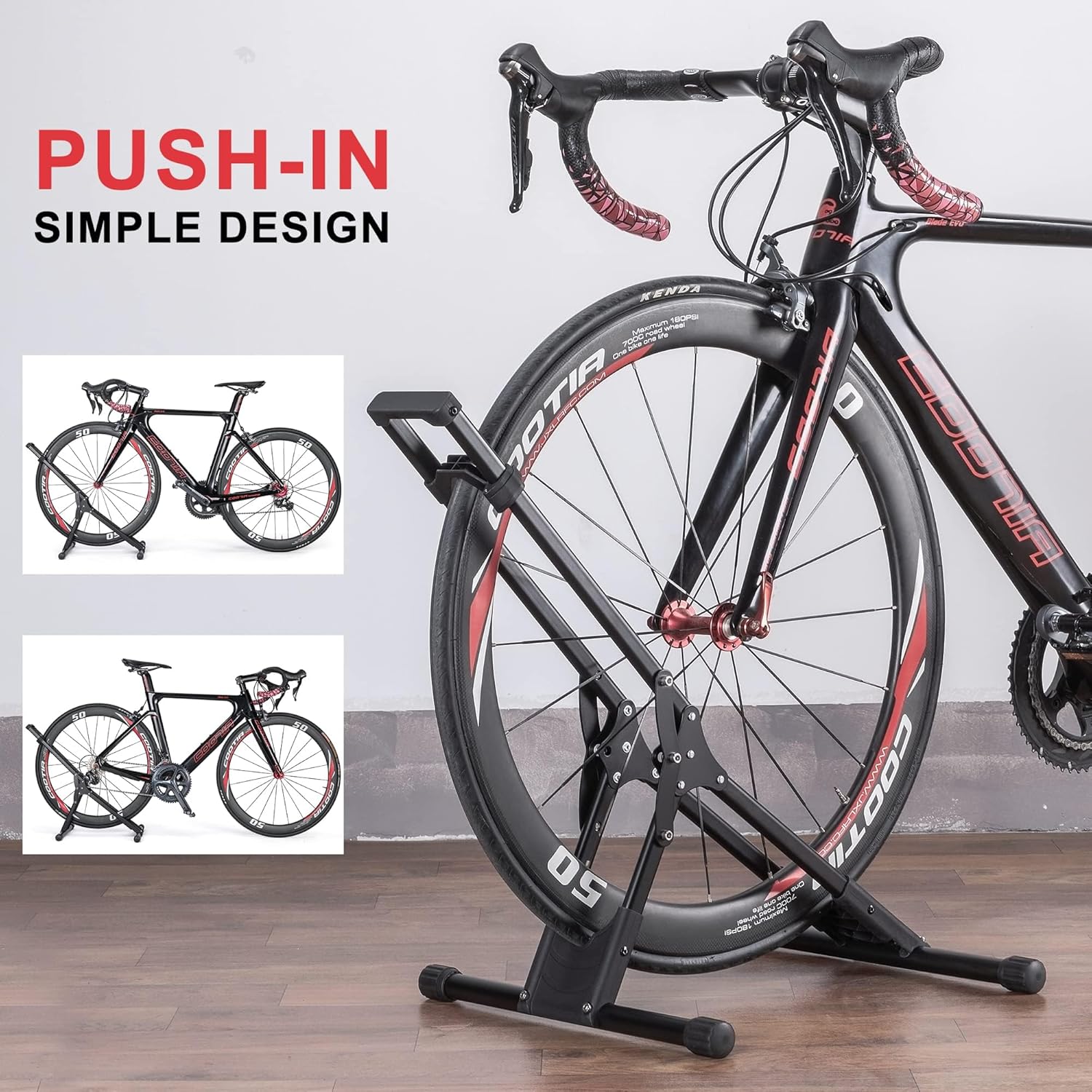 Soporte de suelo para bicicleta, soporte de bicicleta de interior para cochehogar, almacenamiento de bicicletas, soporte de estacionamiento para