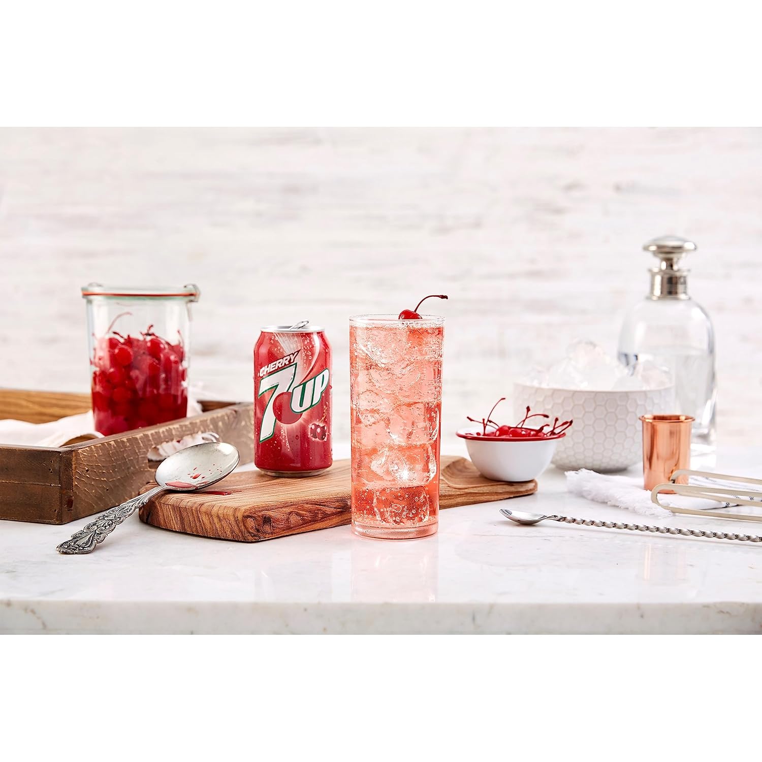 7UP Soda con sabor a cereza, latas de 12 onzas líquidas (paquete de 12)