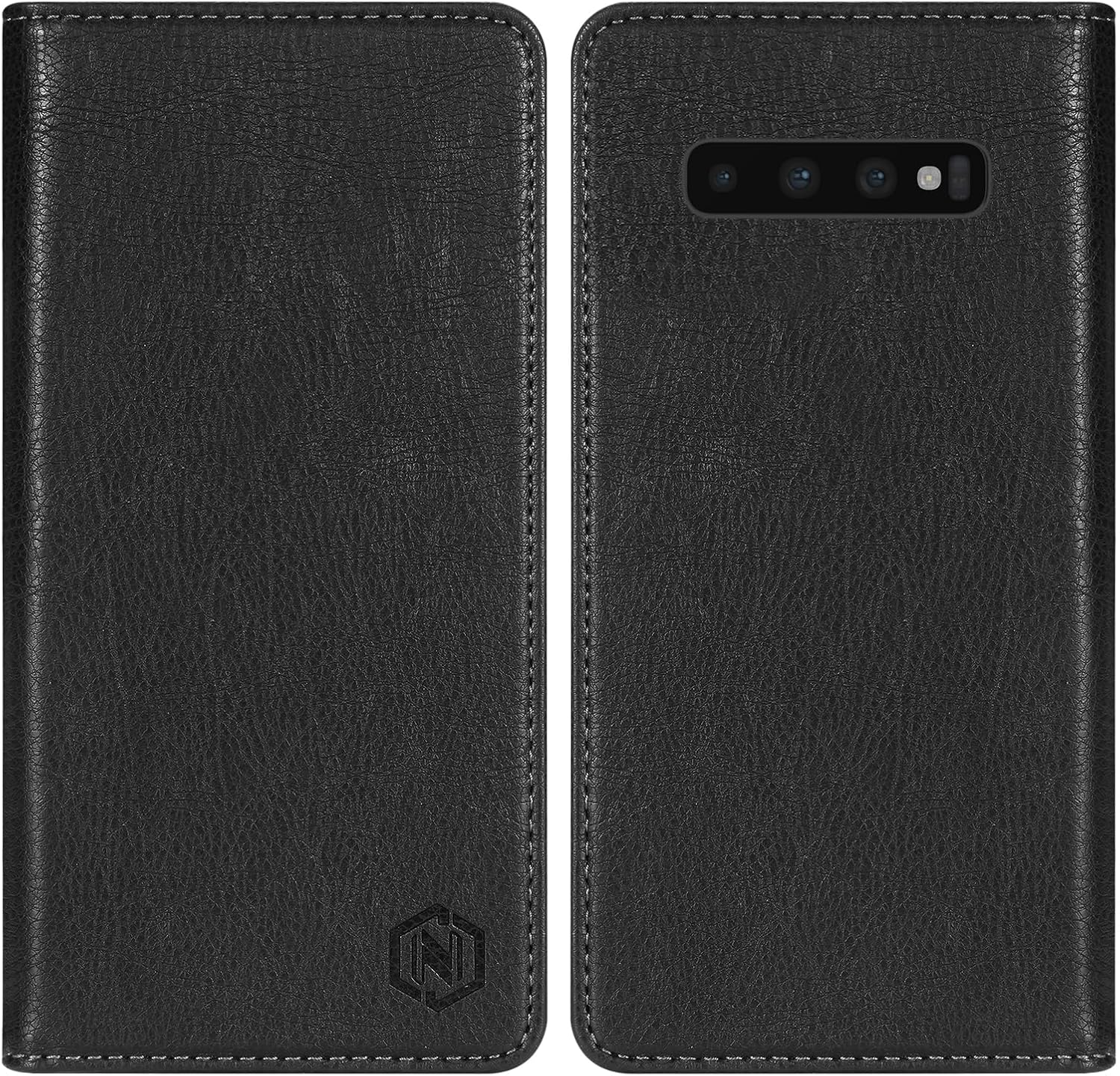 Neiye Funda tipo cartera para Samsung Galaxy S10 Plus con bloqueo RFID, soporte de ranura para tarjetas, funda protectora de cuero para Samsung