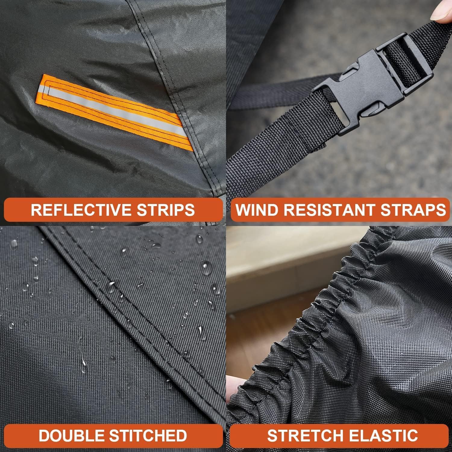Kayme – Cubierta completa resistente impermeable de 7 capas pautomóvil, apta para todo clima, protección pexteriores contra nieverayos UV, ajuste