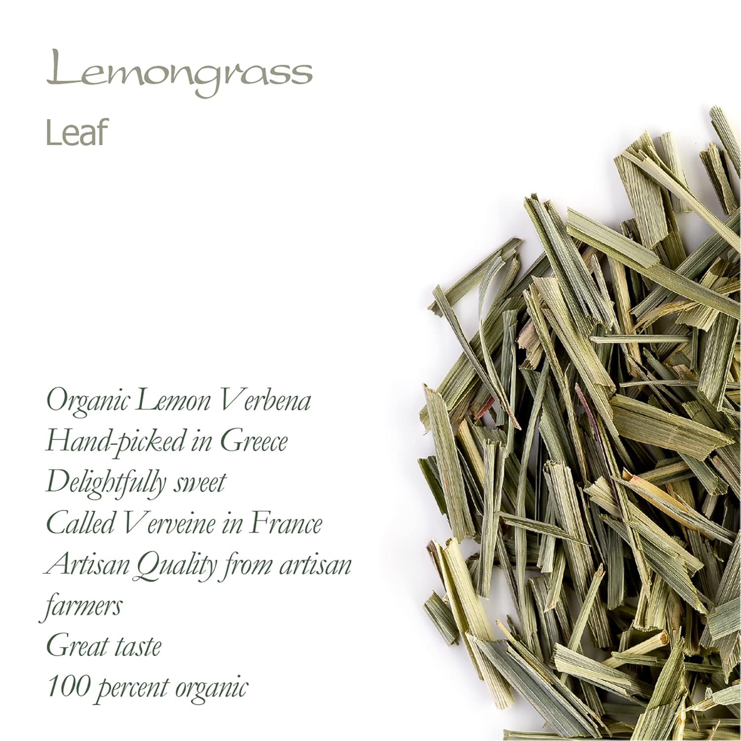 Hierba de limón Té de hierbas orgánico – Dulzura de limón – Citronela de Asia – Citronela – Té de hierba de limón Lemingrass Té seco de hierba de