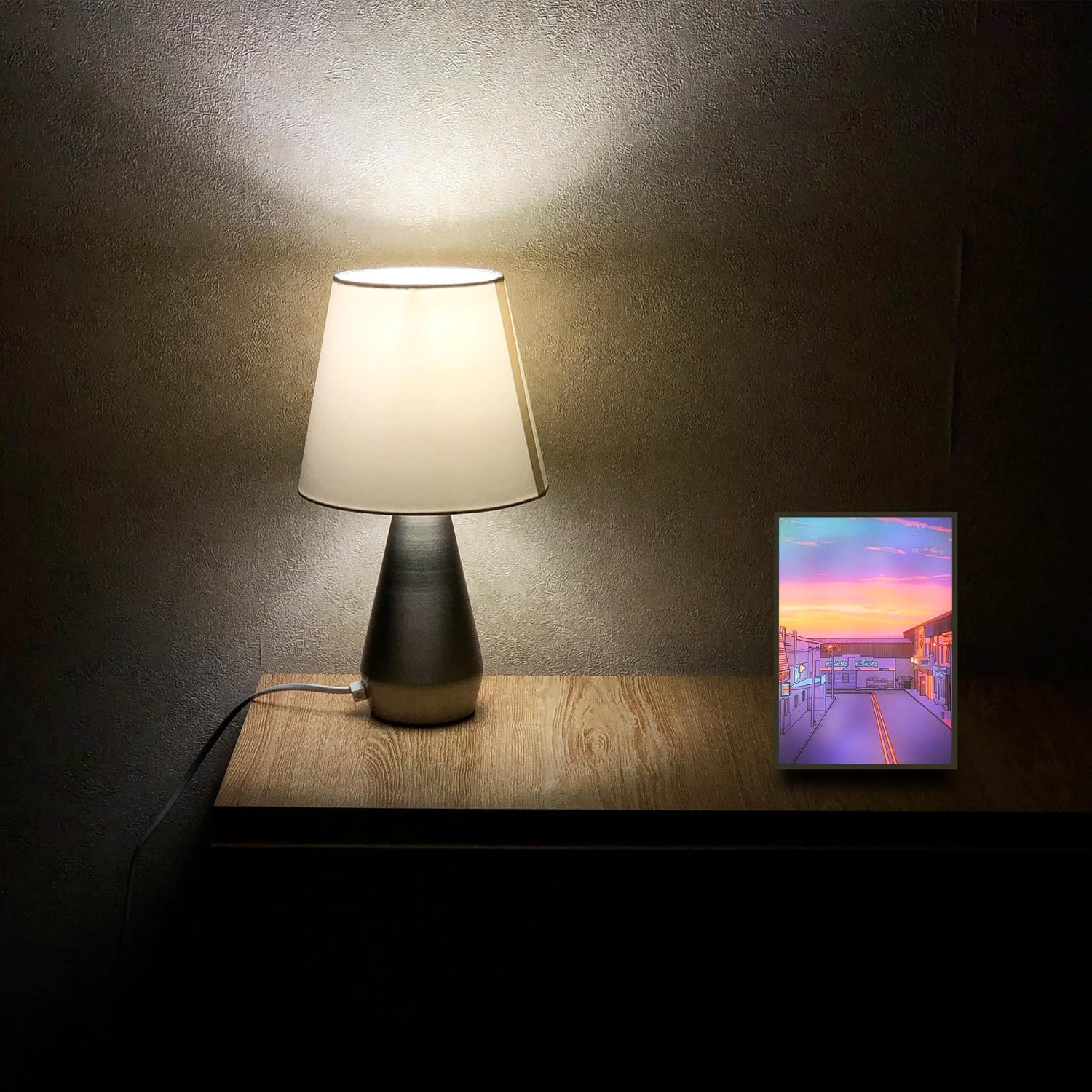 Vasten Pintura con luz LED, pintura iluminada, decoración artística de pared Lite Brite, alimentada por USB, 3 modos de color, inauguración de la