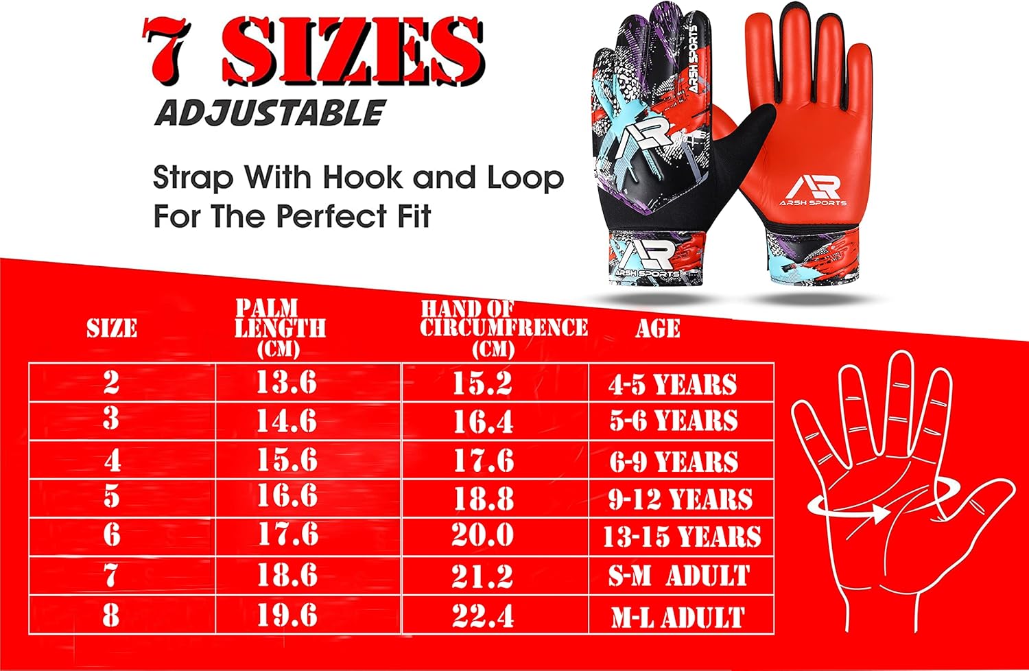 Guantes de portero de fútbol, guantes de portero de fútbol para niños, jóvenes, niños, doble protección de muñeca y columna vertebral de dedo, a lo