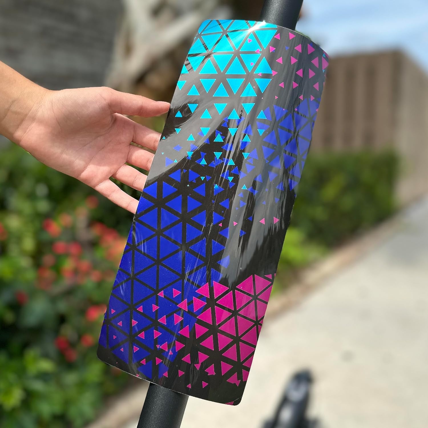 Calcomanías de vinilo autoadhesivas de alta calidad y fundas para patinete eléctrico de adultos, personaliza y protege tu viaje con estilo (Galaxy)