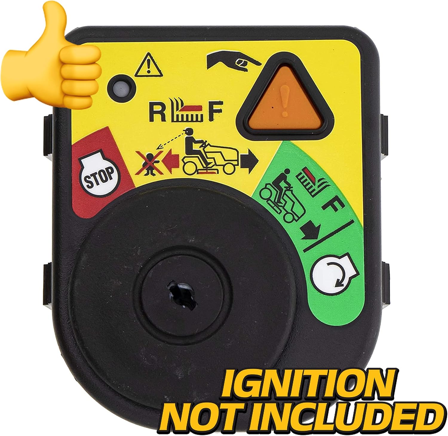 HD Switch Paquete de 2 llaves protectoras AUC18524 para paraguas John Deere Ztrak Series Starter Ignition Switch Z315 Z315E Z320 Z320M Z320R Z325