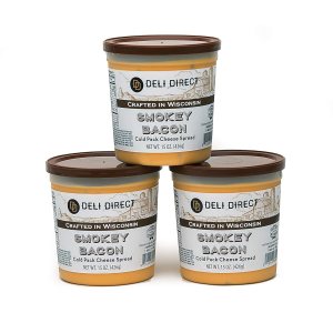 Deli Direct Crema de queso cheddar de tocino ahumado para galletas, salsa de queso para patatas fritas, queso untable, salsa de queso pretzel, queso Deli Direct Crema de queso cheddar de tocino ahumado para galletas, salsa de queso para patatas fritas, queso untable, salsa de queso pretzel, queso