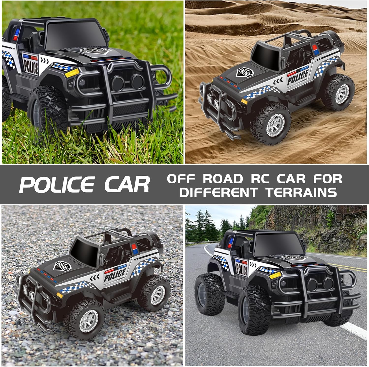 Auto de control remoto, auto de juguete para niños y niñas, cumpleaños, camión RC a escala 120, auto de carreras para niños pequeños, para jugar en