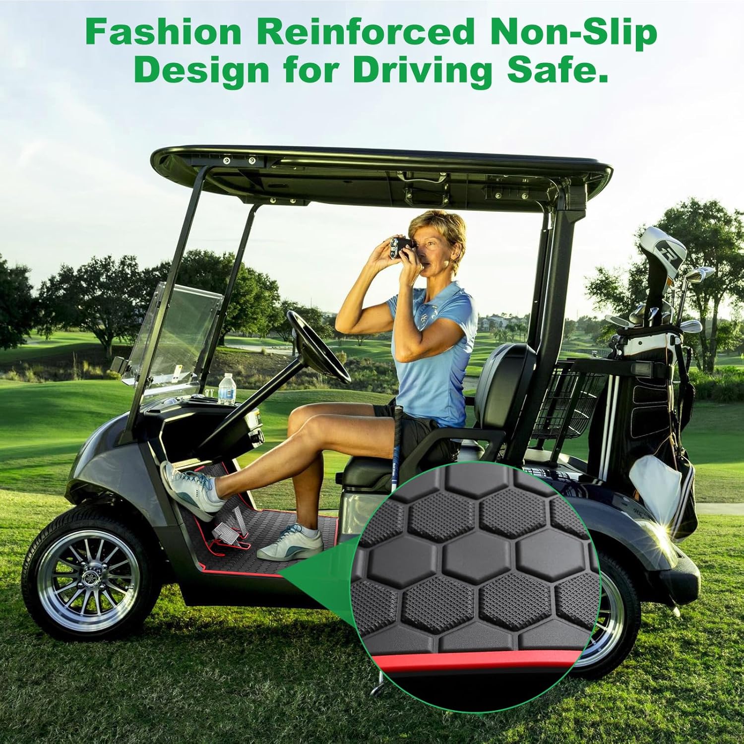 Yamaha Drive2 – Tapete para carrito de golf, cobertura completa, repuesto para modelos de carrito de golf Yamaha Drive2 solo (2017-2023) y UMAX