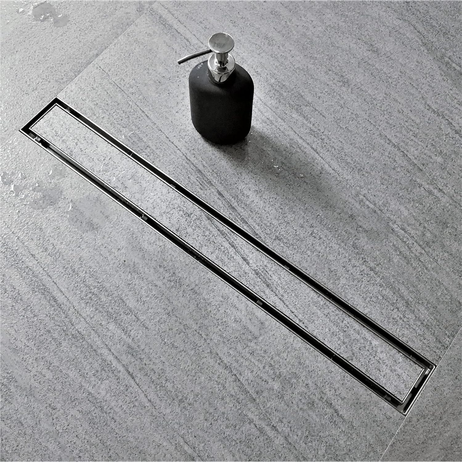 Neodrain Drenaje de ducha lineal de 28 pulgadas con rejilla de inserción de azulejos, fabricante profesional de drenaje de piso de ducha rectangular