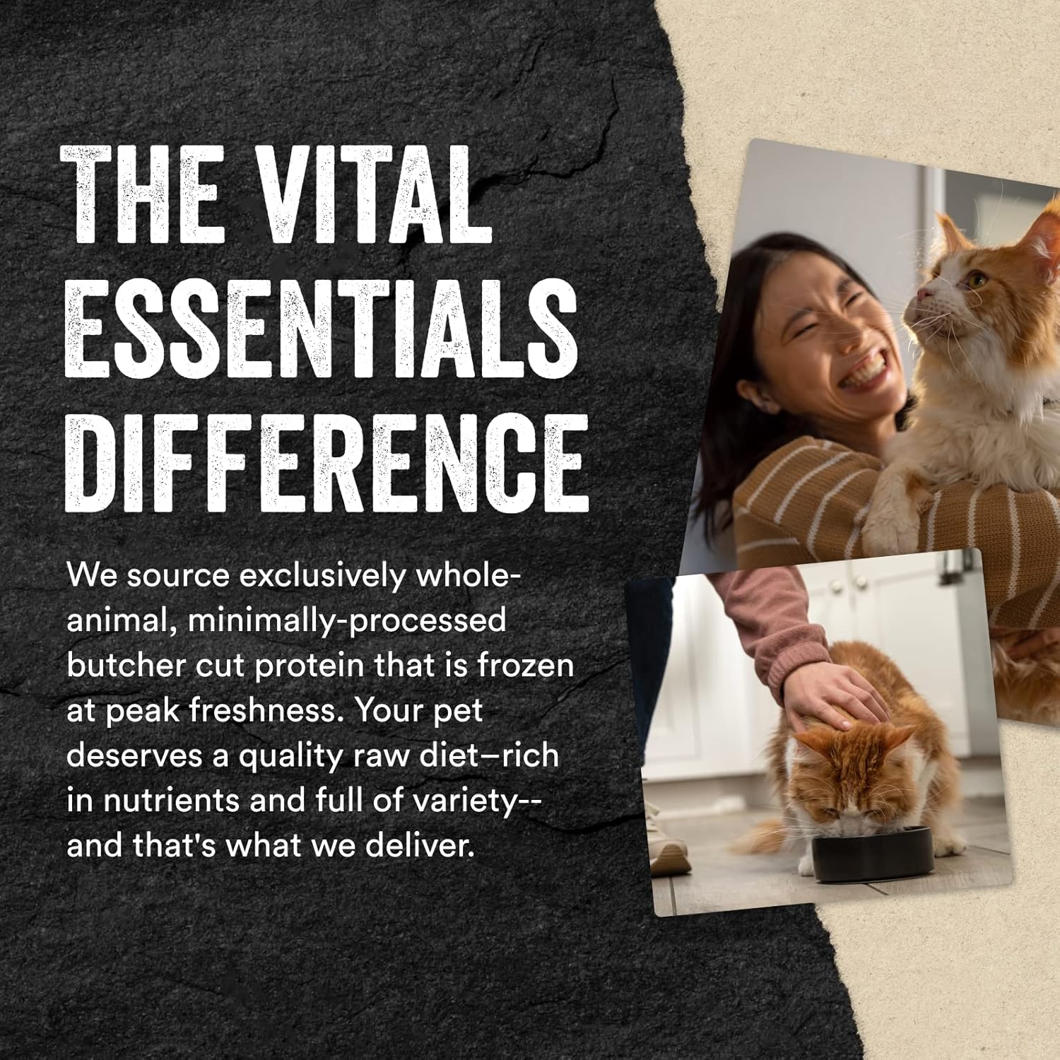 Vital Essentials Alimento crudo liofilizado para gatos, mini puntas de conejo, 8 onzas