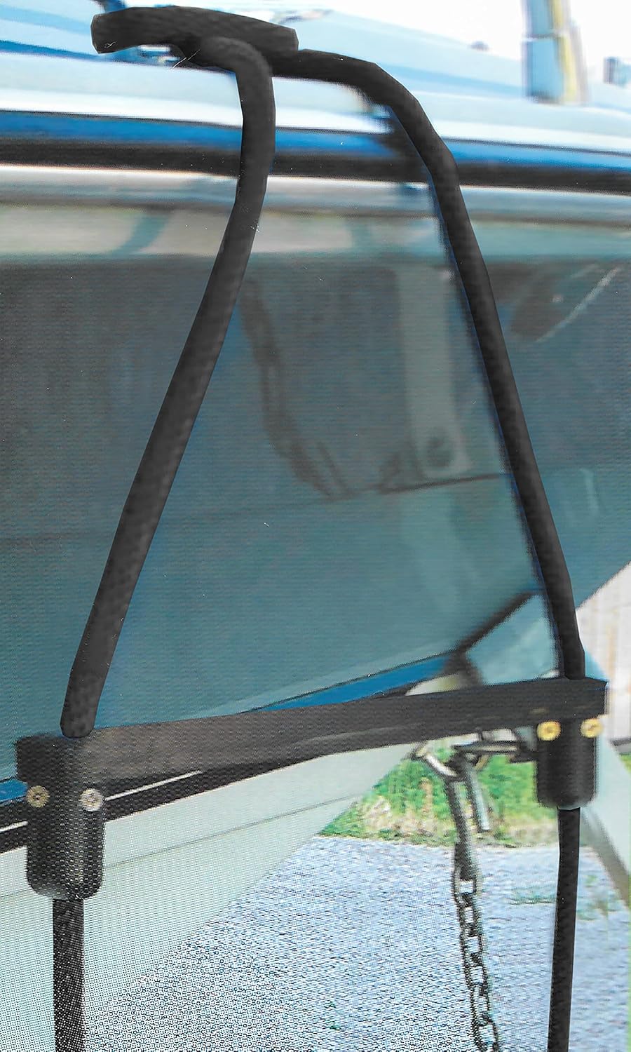 E-Z-TY Escalera de cuerda reutilizable de 3 peldaños (blanco)