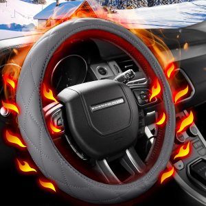 WARMITORY – Funda térmica para volante, calentador de volante de lujo, calentador de manos rápido de 12 V, diámetro exterior de 14.5 a 15 pulgadas WARMITORY – Funda térmica para volante, calentador de volante de lujo, calentador de manos rápido de 12 V, diámetro exterior de 14.5 a 15 pulgadas