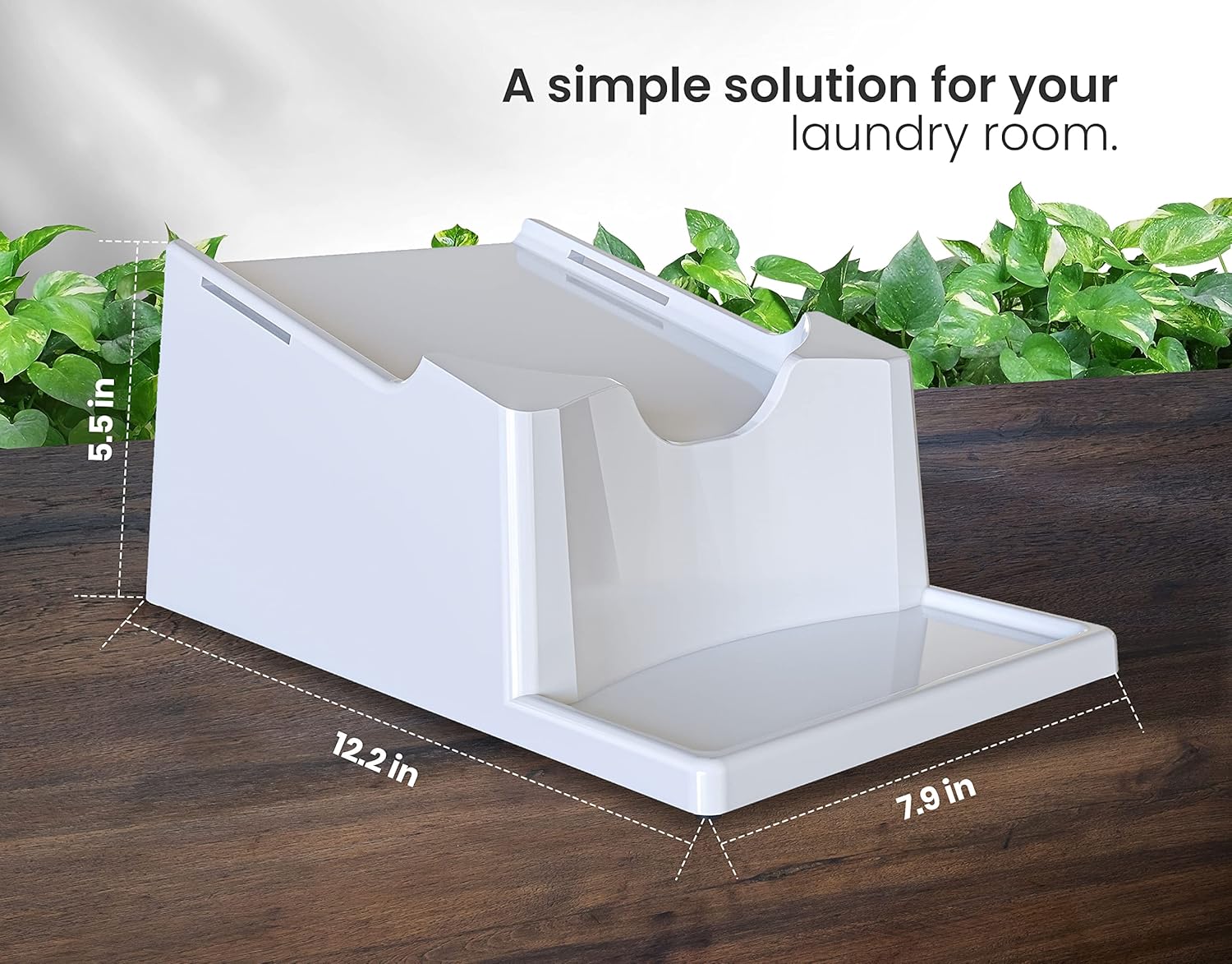Skywin Soporte y organizador versátil de detergente para ropa, soporte para detergente líquido, almacenamiento de vasos de jabón, pedestal