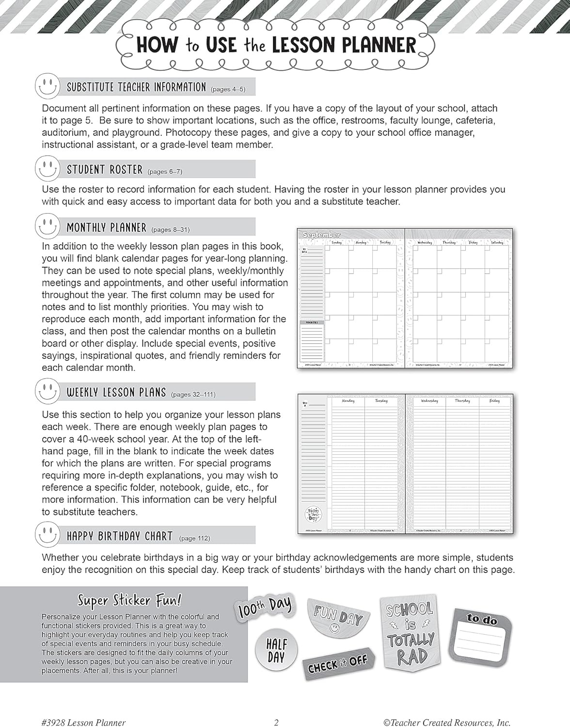 Teacher Created Resources Brights 4Ever Planificador de lecciones (TCR3928)
