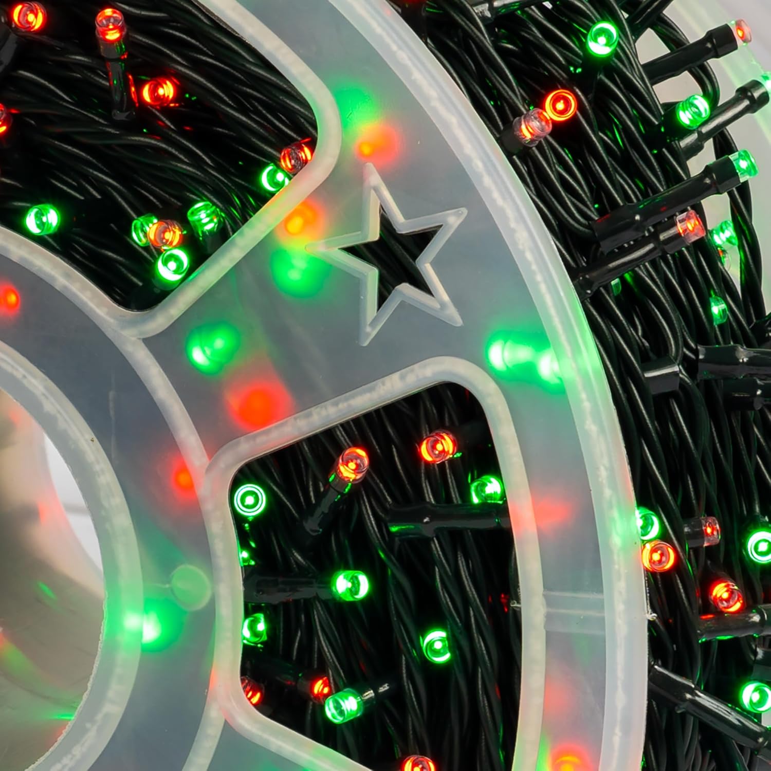 Dazzle Bright Guirnalda de luces de Navidad para exteriores, 1000 LED de 328 pies, enchufable, con control remoto, 8 modos y temporizador,