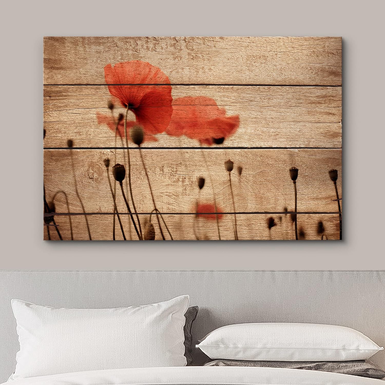 Grano de madera envejecido, 12″ x 18″