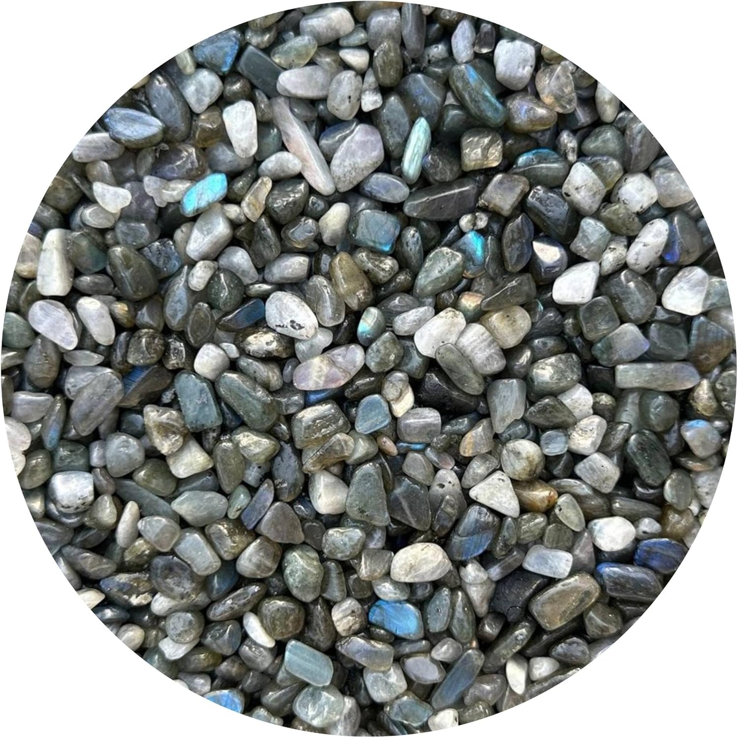 GAF TREASURES Chips de piedras preciosas semi pulidas naturales al por mayor, mini cristales triturados, formas irregulares, chips de cristal sin