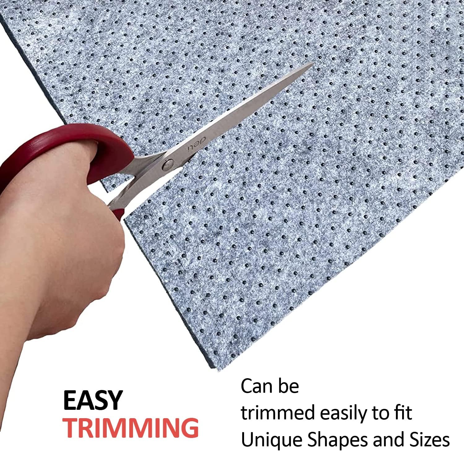 Home Must Haves Almohadilla de alfombra de 0.025 pulgadas de grosor de 5 x 8 pies con agarre antideslizante