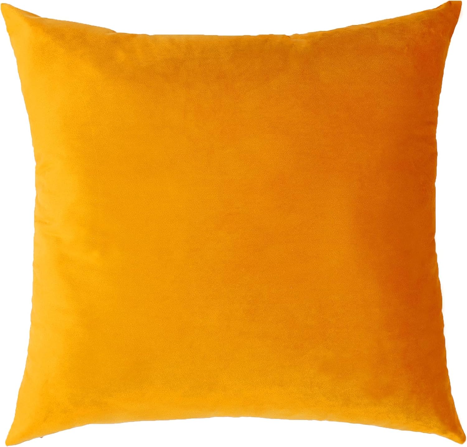 Juego de 2 fundas de cojín cuadradas decorativas de terciopelo súper suaves y sólidas, 18 x 18 pulgadas, para sofá, dormitorio o automóvil,