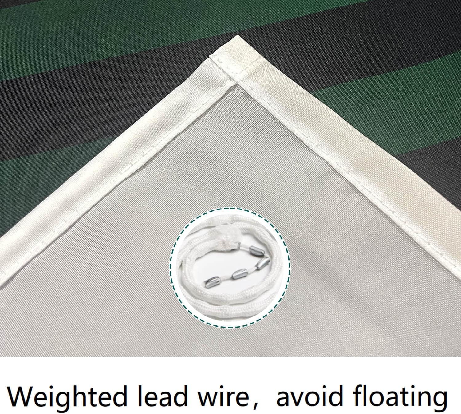 Aipon Cortina de ducha verde de mediados de siglo para baño, cortina de ducha abstracta bohemia de tela moderna impermeable para baño con 12 ganchos