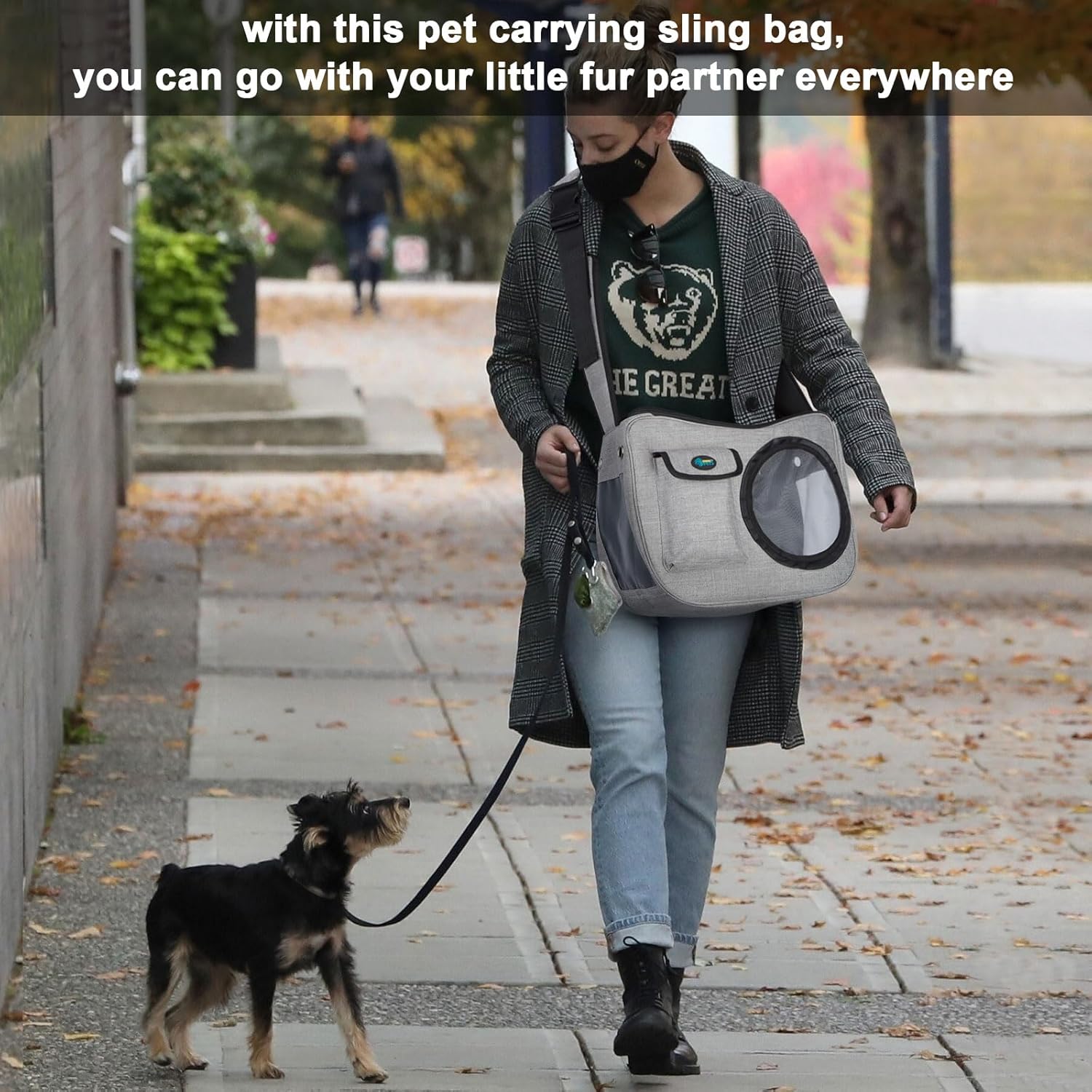 OWNPETS Transportador para mascotas, bolsa de viaje para aerolíneas para mascotas, apta para perros pequeños de 10 a 15 libras, cómodo, ajustable,