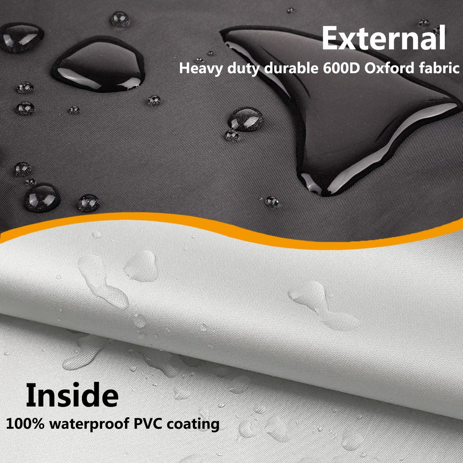 Funda para refrigerador para exteriores, 600D, resistente, 100% impermeable, cubierta vertical para congelador, fundas exteriores para refrigerador.