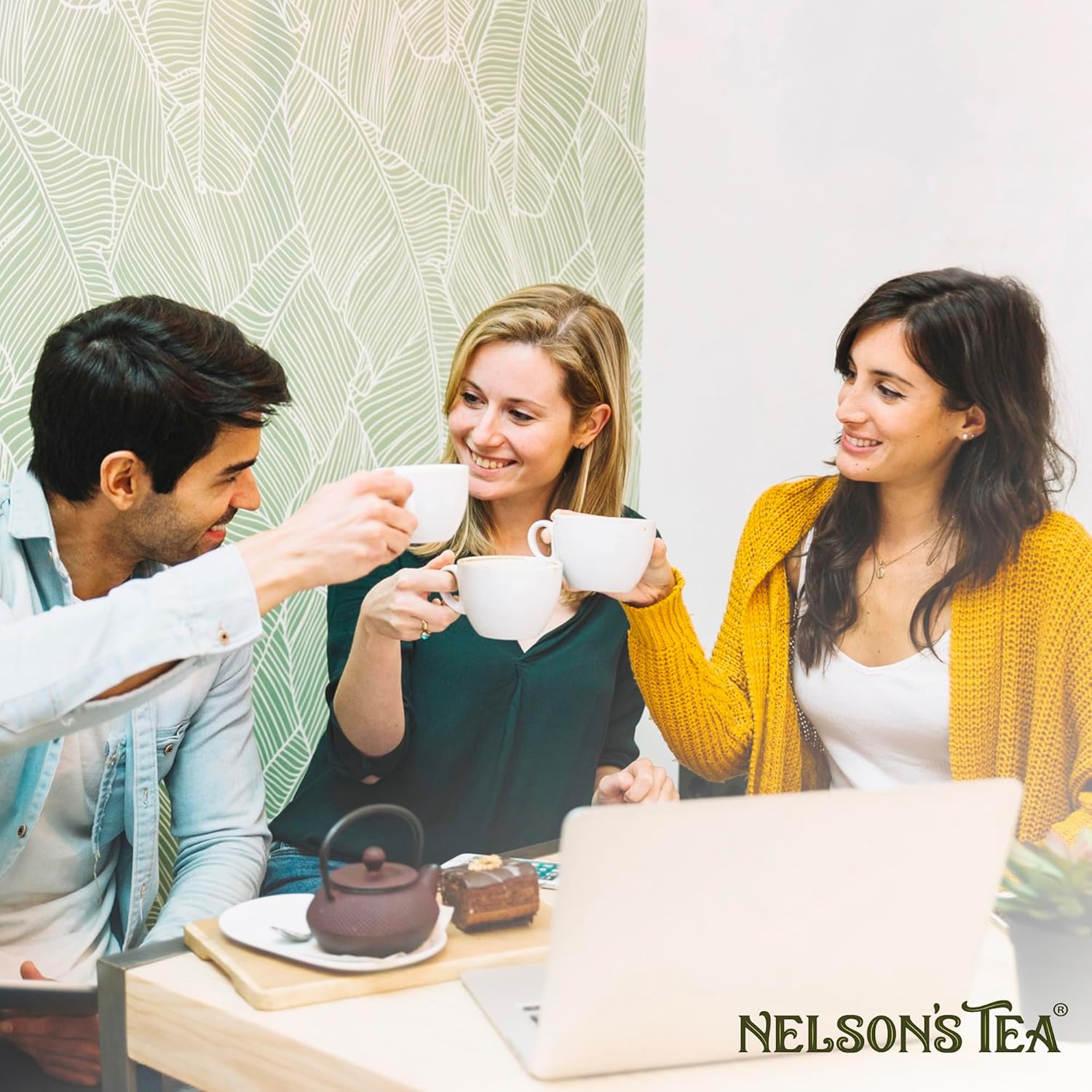 Nelson’s Tea Infusión de albaricoque melocotón Cobbler – Una sinfonía de té negro, verde jazmín y oolong  Delicadamente mejorado con sabor natural