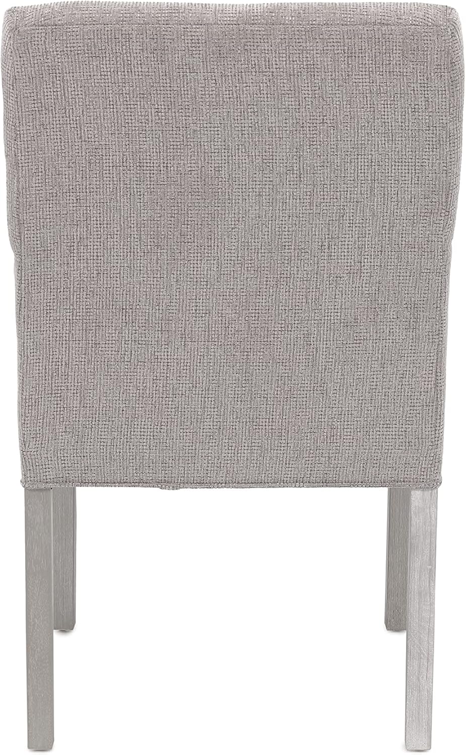 Marie – Colección de comedor tapizada, juego de 2 sillas de cocina, asiento de 18 pulgadas de ancho x 19 pulgadas de profundidad, gris grafito