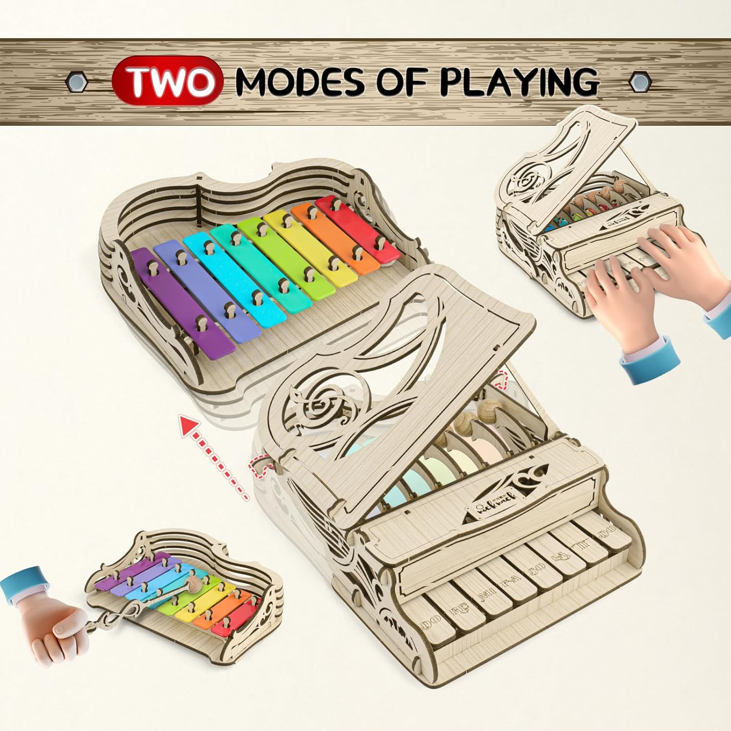 nicknack Kits de modelo de madera 3D, rompecabezas de madera para adolescentes y adultos