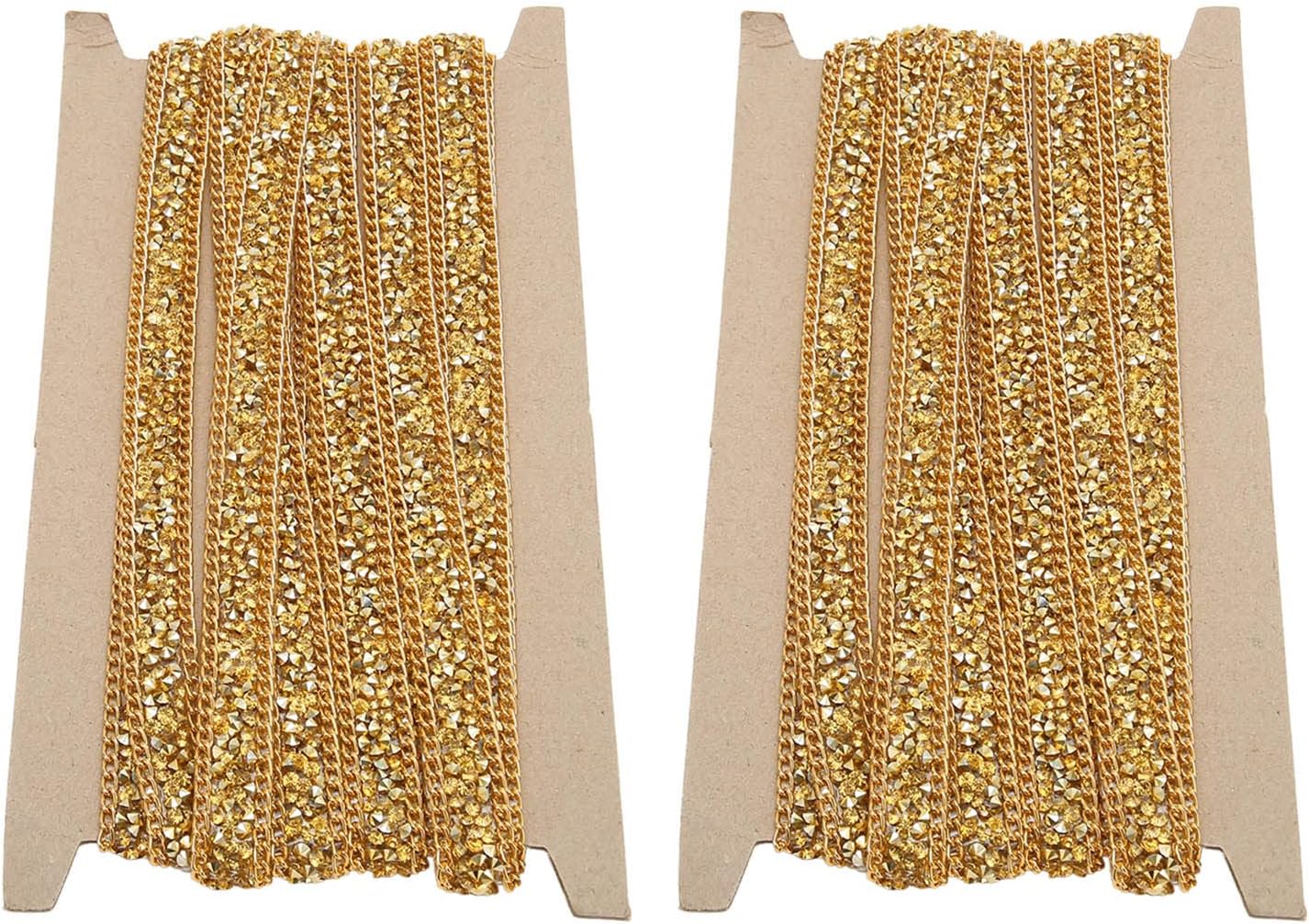 2 rollos de cintas de resina con diamantes de imitación de 5 yardas, tiras autoadhesivas, rollo de piedras preciosas para manualidades,