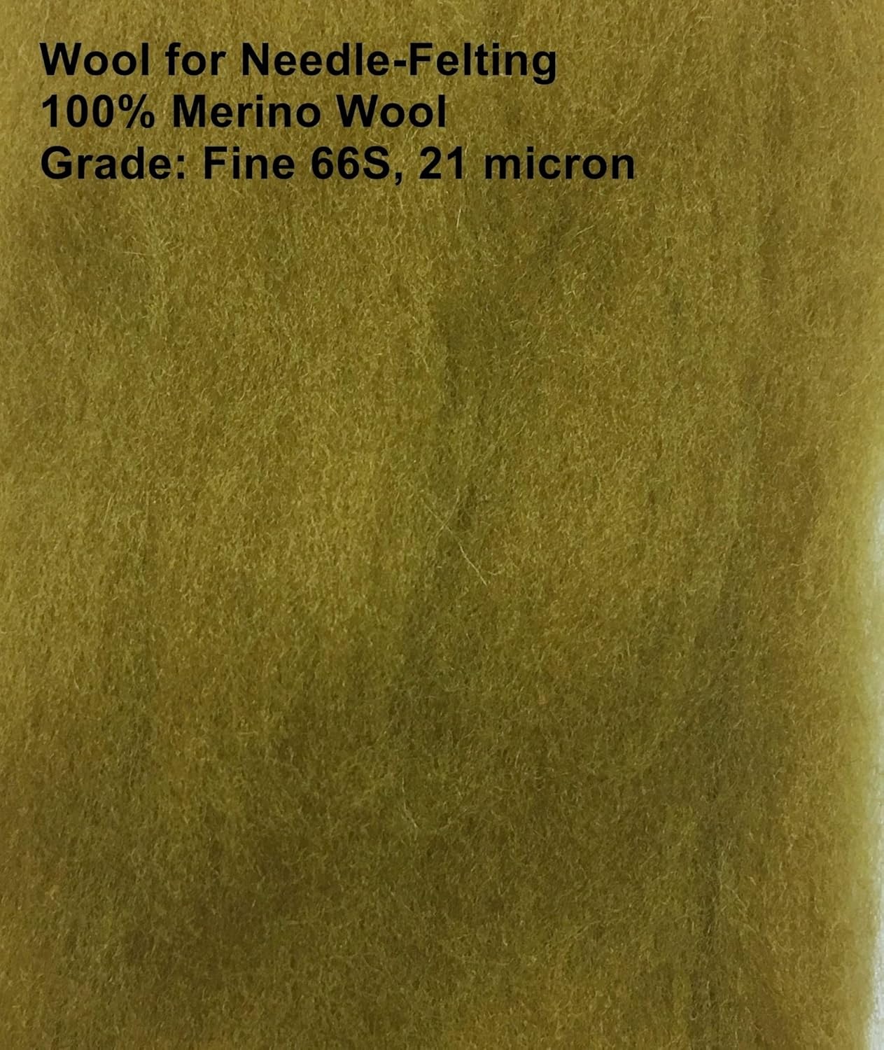 HR085-030 Lana Roving para fieltro, 1 onza verde oliva merino 100% lana de grado fino 1.06 oz 1 oz MOREZMORE