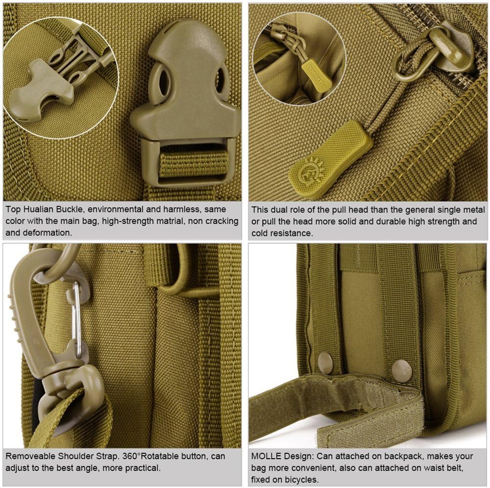 UNISTRENGH Tactical Molle – Bolsa para revista de teléfono militar con velcro para cinturón de seguridad