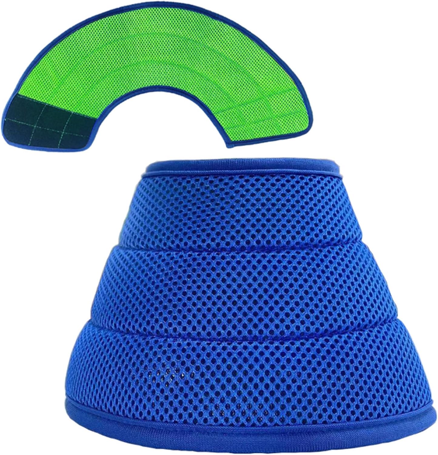 Collar de cono para perro para después de la cirugía XL, cono suave antimordeduras con correa ajustable, collar isabelino de malla transpirable,