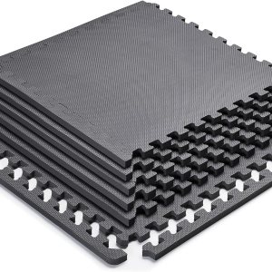 Marcy Alfombrilla de espuma EVA que se entrelaza, azulejos antideslizantes de alta densidad para equipos de fitness, cojín de entrenamiento y Marcy Alfombrilla de espuma EVA que se entrelaza, azulejos antideslizantes de alta densidad para equipos de fitness, cojín de entrenamiento y