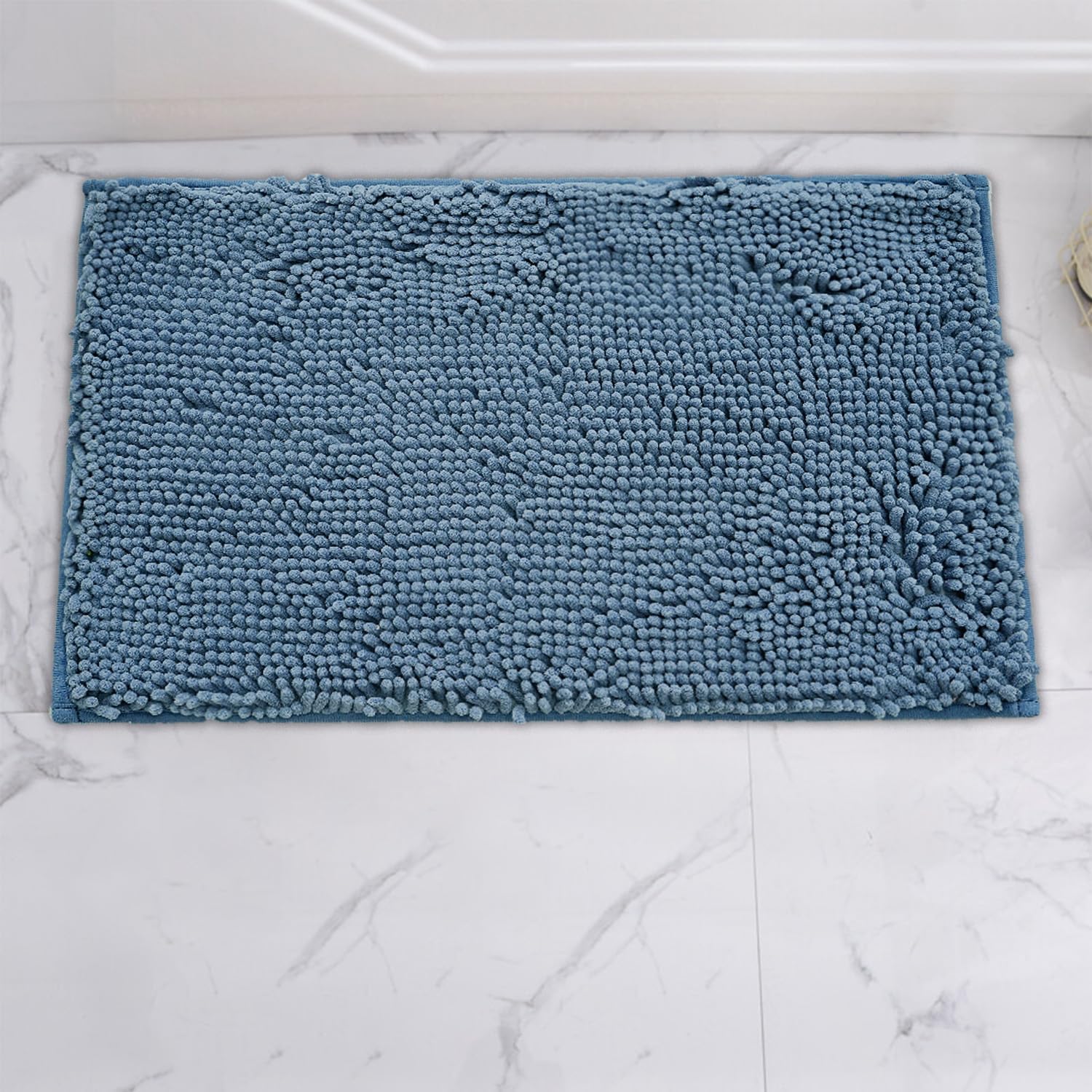 AINAHYVA Alfombras de baño de felpilla, superabsorbentes, parte trasera de PVC fuerte antideslizante, tapetes de baño para baño, felpa peluda,