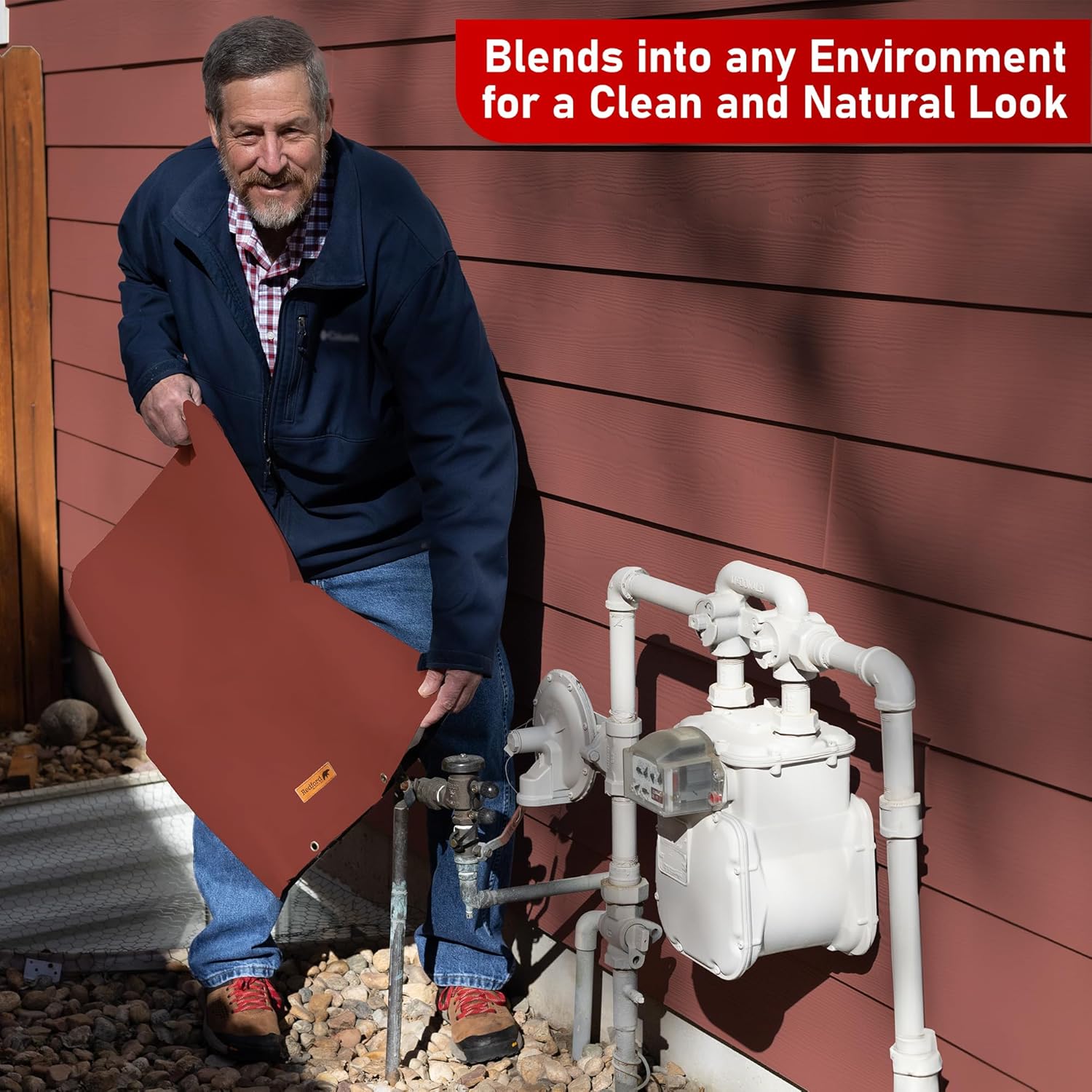 Redford Supply Co. Cold Snap – Cubierta aislante de doble pared de algodón para prevención de reflujo (5 F) – Cubiertas para rociadores para