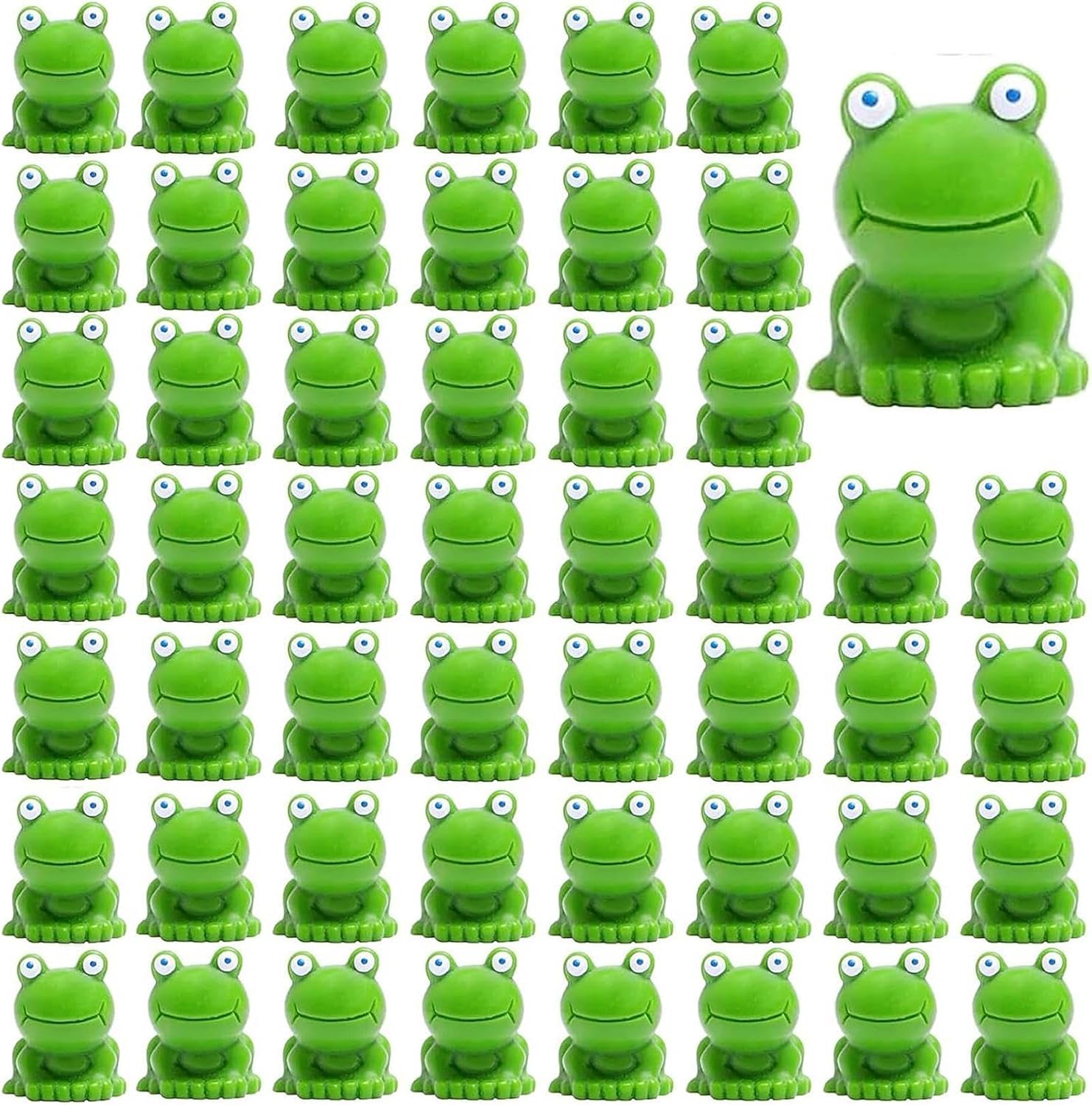 Figuras de mini ranas de resina 2024, figuras en miniatura de rana verde, figuras de mini ranas, pequeñas figuras de ranas lindas en miniatura,