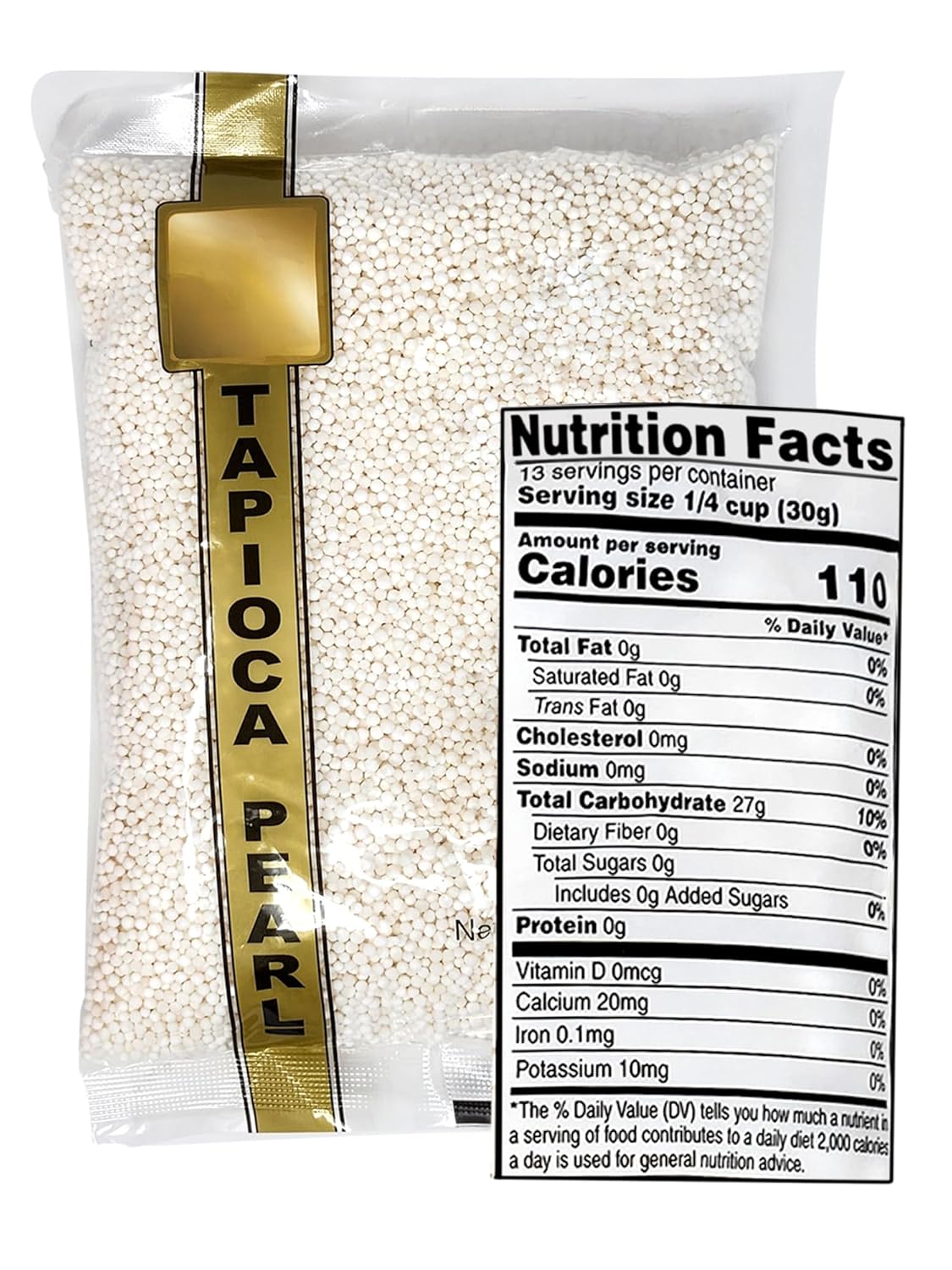 Bolas de sagú pequeñas de tapioca Boba Pearls de yuca  Lo mejor para té con leche de burbujas Boba, pudín de tapioca, postres, sopa o salsa espesante