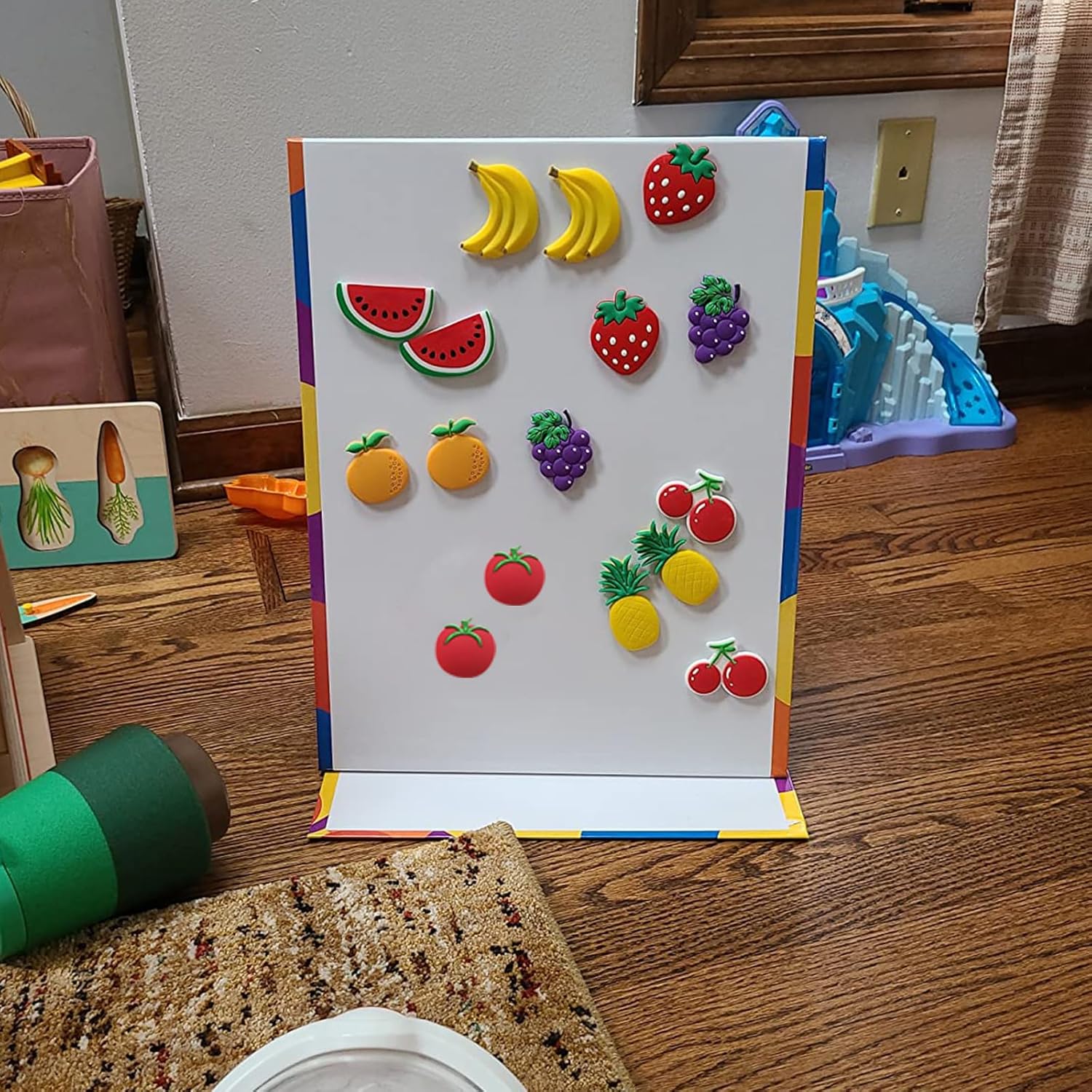 10 imanes de frutas para nevera, imanes para refrigerador, pizarra blanca de frutas, calcomanías magnéticas para decoración del hogar (imanes de