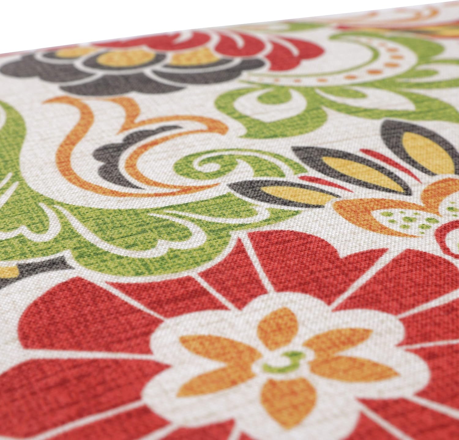 Pillow Perfect – Cojín para asiento, estampado Zoe Citrus, esquinas cuadradas, ideal para exterioresinteriores